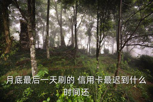 信用卡还有最后还款期吗,各信用卡最后还款日