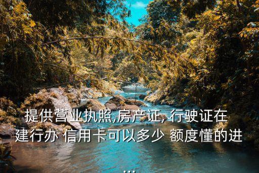 行驶证办建行信用卡额度,信用卡提交行驶证可增加多少e额度