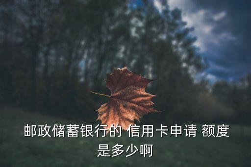 邮政信用卡额度高吗白金卡