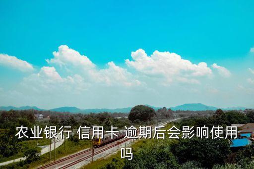农业银行 信用卡 逾期后会影响使用吗