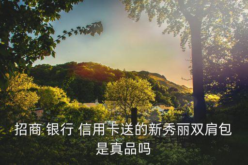 招商 银行 信用卡送的新秀丽双肩包是真品吗