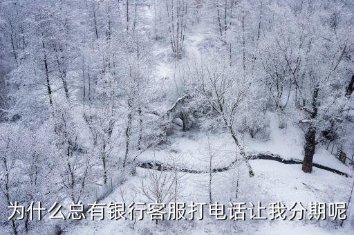 为什么总有银行客服打电话让我分期呢