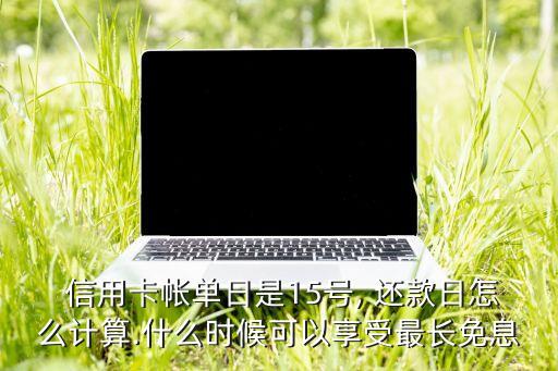  信用卡帐单日是15号, 还款日怎么计算.什么时候可以享受最长免息