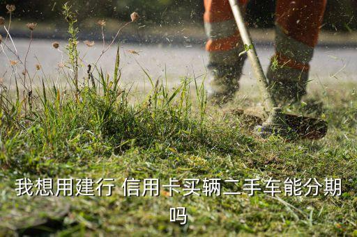 我想用建行 信用卡买辆二手车能分期吗