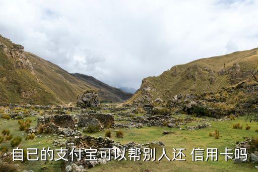 自已的支付宝可以帮别人还 信用卡吗