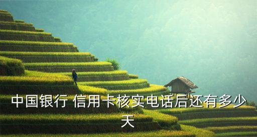 中国银行 信用卡核实电话后还有多少天