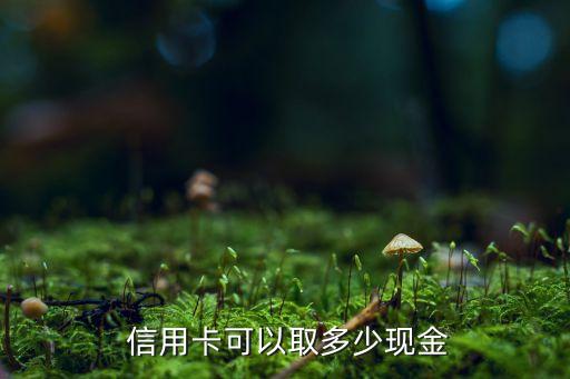 信用卡取现额度和支付额度,取现额度最高的信用卡
