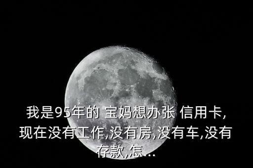 我是95年的 宝妈想办张 信用卡,现在没有工作,没有房,没有车,没有存款,怎...