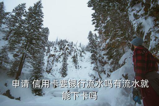  申请 信用卡要银行流水吗有流水就能下卡吗