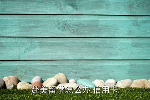赴美留学怎么办 信用卡