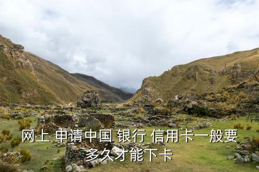 网上 申请中国 银行 信用卡一般要多久才能下卡
