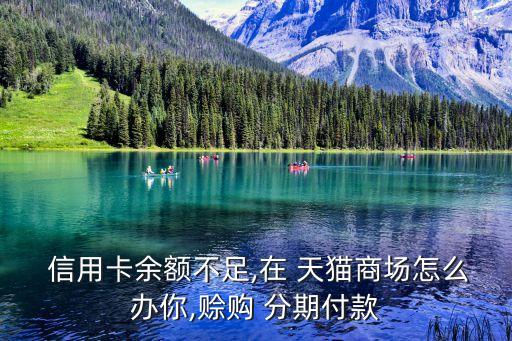  信用卡余额不足,在 天猫商场怎么办你,赊购 分期付款