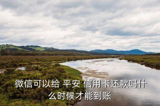  微信可以给 平安 信用卡还款吗什么时候才能到账
