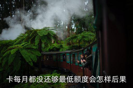 卡每月都没还够最低额度会怎样后果
