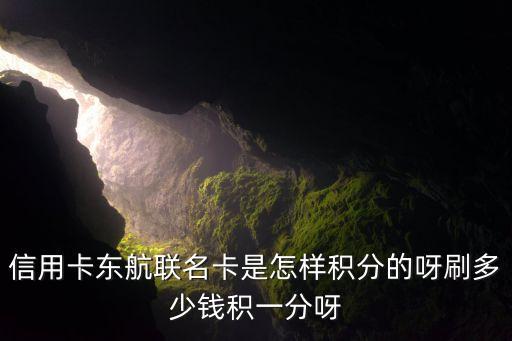 信用卡东航联名卡是怎样积分的呀刷多少钱积一分呀