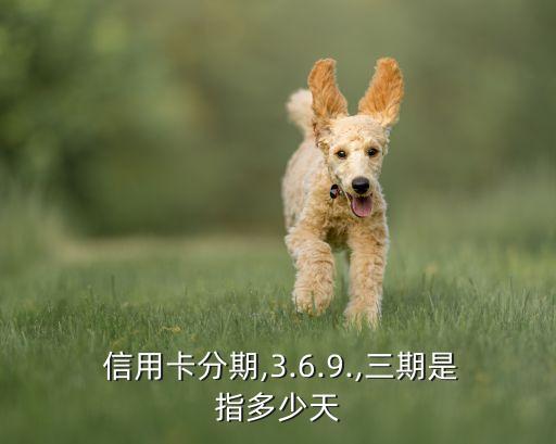  信用卡分期,3.6.9.,三期是指多少天