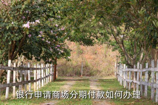 银行申请商场分期付款如何办理