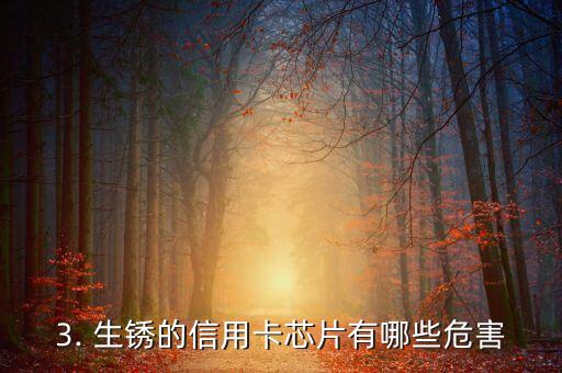信用卡芯片锈了，信用卡芯片出现生锈，需及时更换