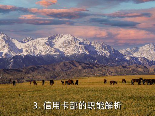 信用卡部负责什么，信用卡部的职责是什么