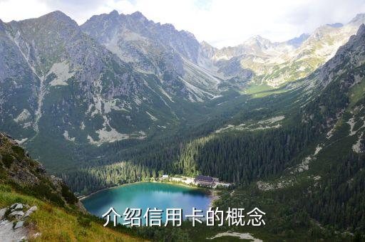 介绍信用卡的概念