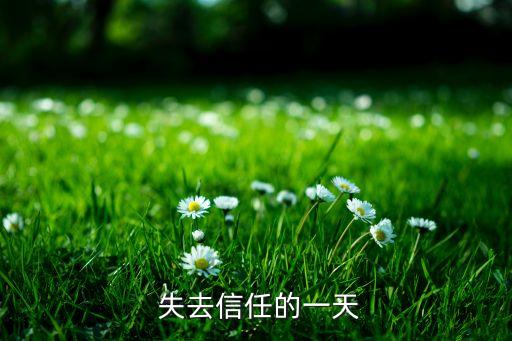 失去信任的一天