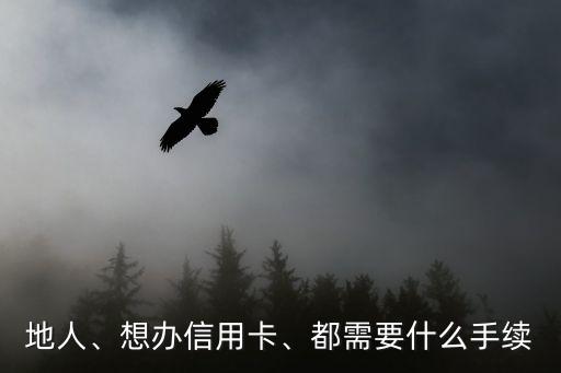 地人、想办信用卡、都需要什么手续