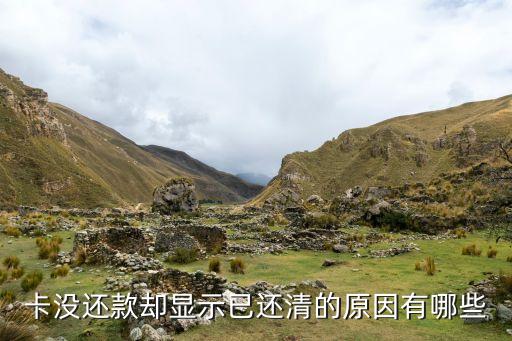 卡没还款却显示已还清的原因有哪些