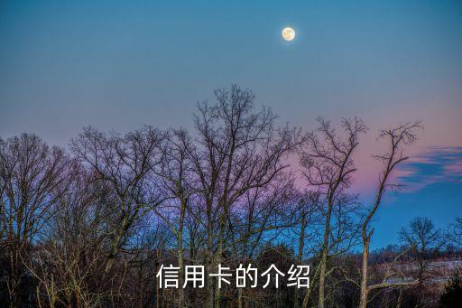 信用卡的介绍