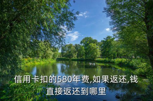 信用卡扣的580年费,如果返还,钱直接返还到哪里