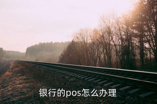 银行的pos怎么办理