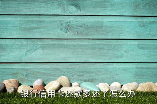 银行信用卡还款多还了怎么办