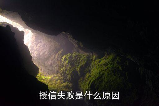 授信失败是什么原因