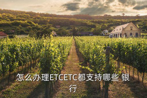 怎么办理ETCETC都支持哪些 银行