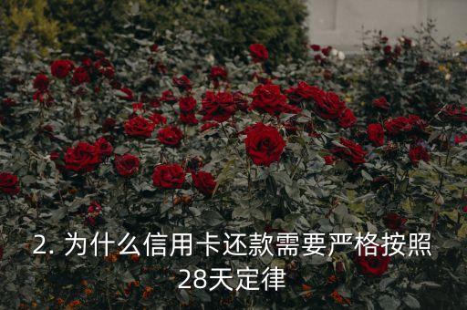 信用卡还款28定律，信用卡还款的神奇规律：28天还款定律
