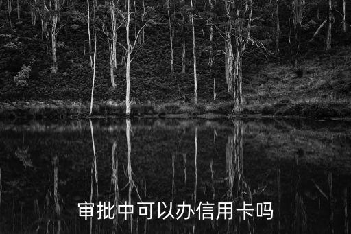 审批中可以办信用卡吗