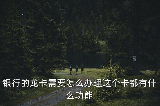 银行的龙卡需要怎么办理这个卡都有什么功能