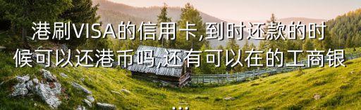 港刷VISA的信用卡,到时还款的时候可以还港币吗,还有可以在的工商银...