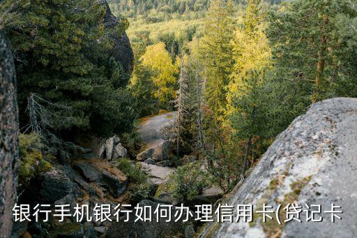 银行手机银行如何办理信用卡(贷记卡