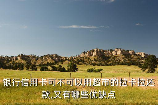 银行信用卡可不可以用超市的拉卡拉还款,又有哪些优缺点