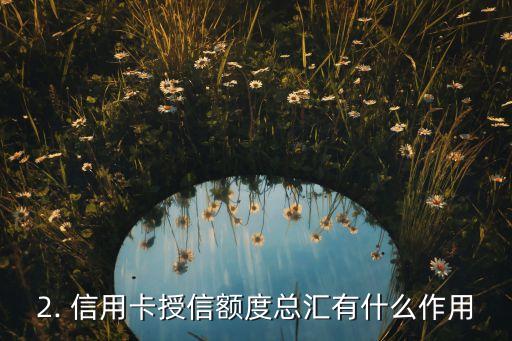 信用卡总授信，信用卡授信额度总汇 --- 信用卡授信总额