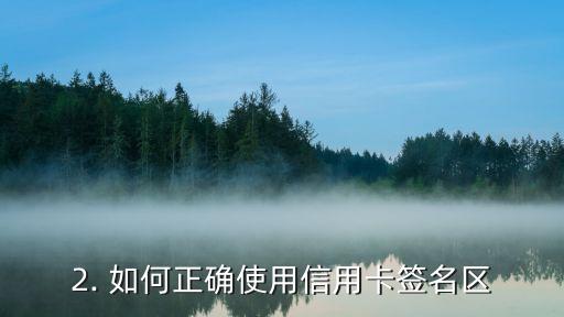 信用卡签名区大全，完整的信用卡签名区指南