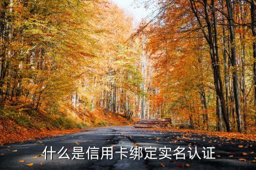 什么是信用卡绑定实名认证
