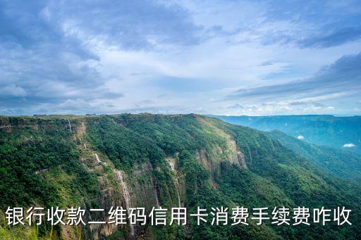银行收款二维码信用卡消费手续费咋收