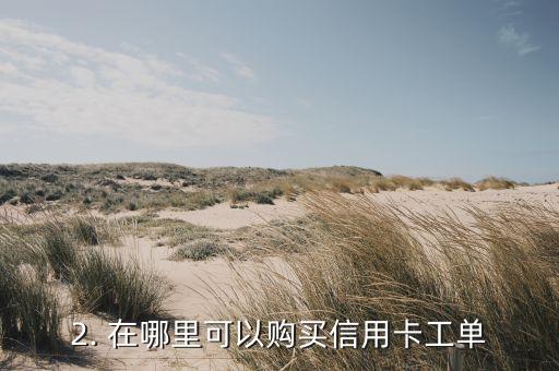 信用卡工单哪里买，信用卡工单在何处购买？