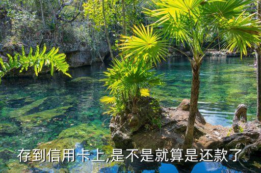 存到信用卡上,是不是就算是还款了