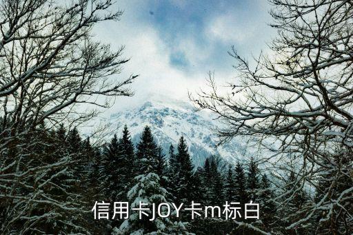 信用卡JOY卡m标白