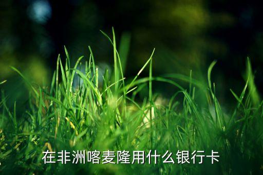 在非洲喀麦隆用什么银行卡