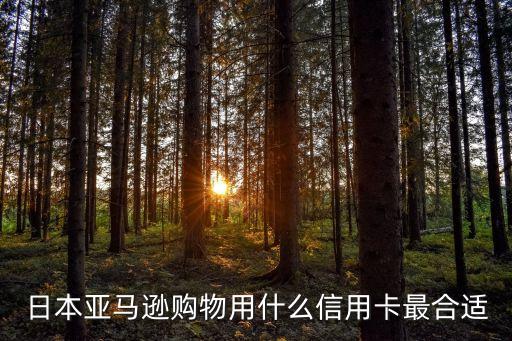 日本购物用什么信用卡，去日本刷什么卡好