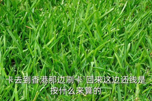 卡去到香港那边刷卡`回来这边还钱是按什么来算的