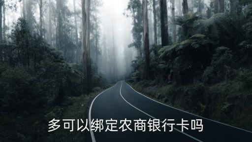 多可以绑定农商银行卡吗